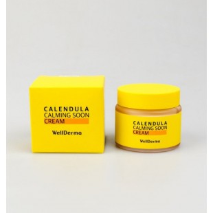 WELLDERMA Calendula Calming Soon Cream/Успокаивающий двухфазный крем с экстрактом календулы 80 мл.